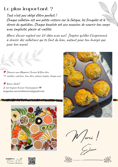 20 Collations simples & Nutritives