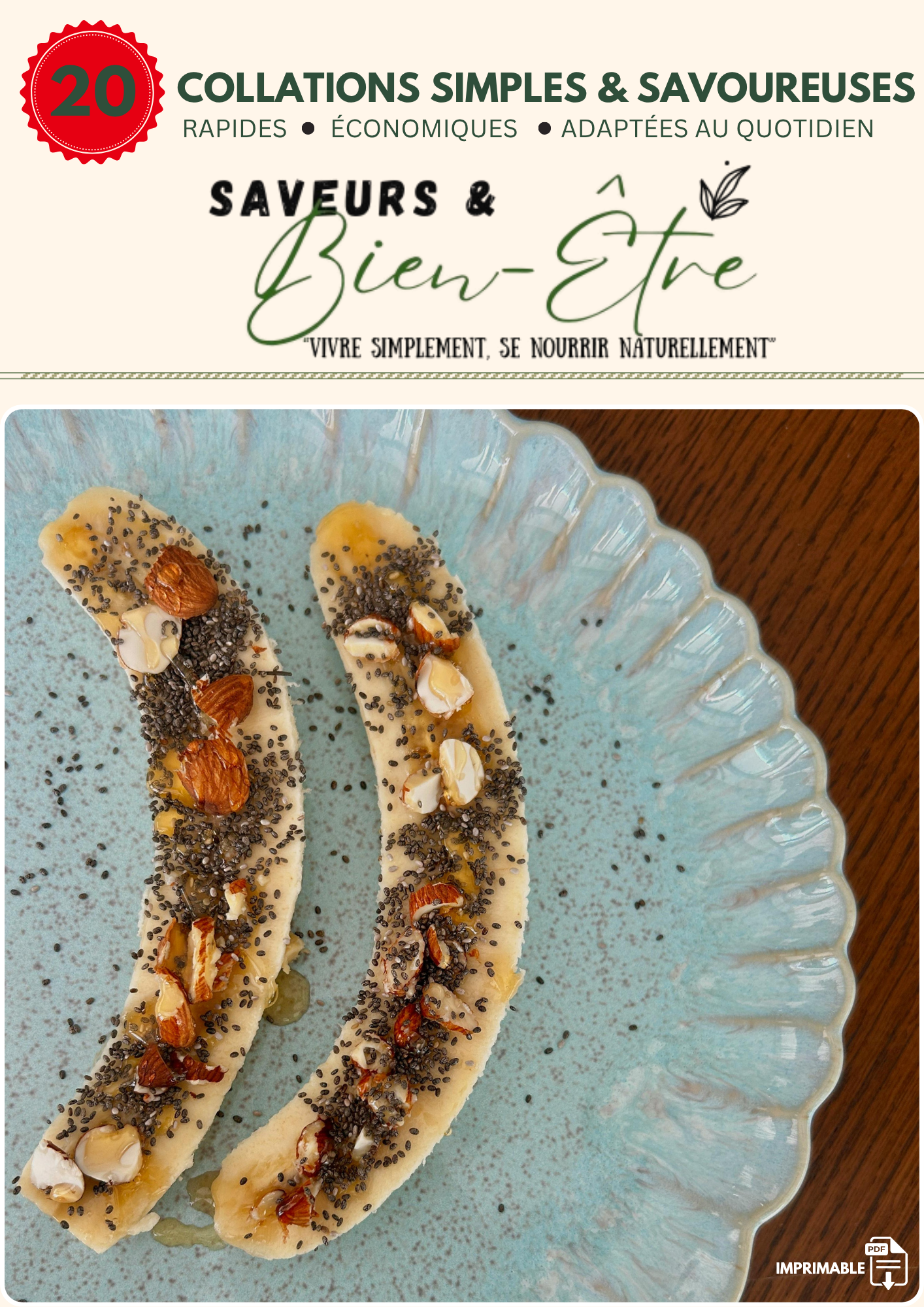 20 Collations simples & Nutritives